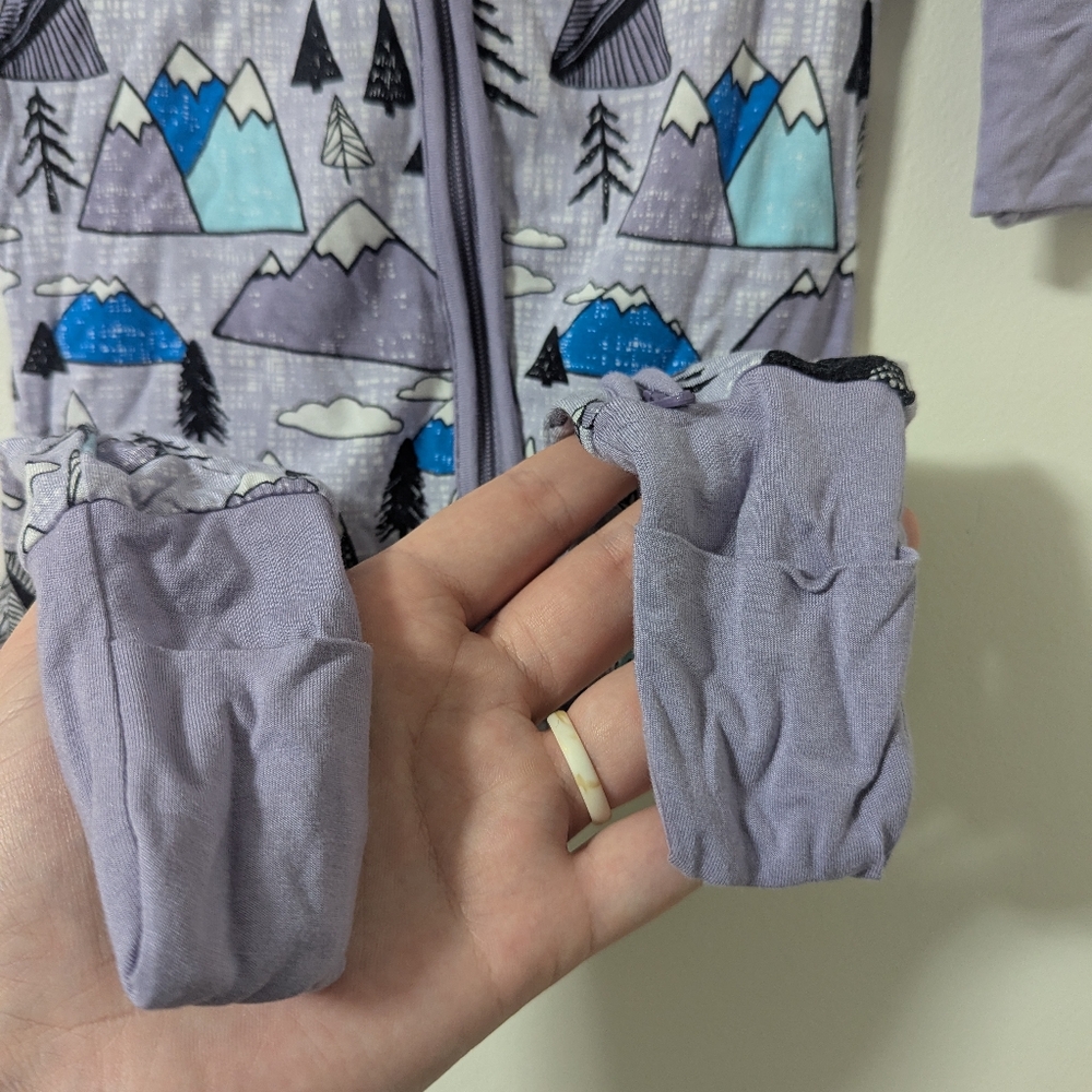 Little Sleepies OG Mountains Zippy PJs size 3-6 Months - Picture 5 of 12